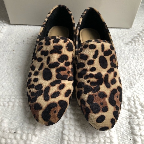 Marc Fisher Abree3 Studded Smoking Flats, Leopard - Picture 4 of 8